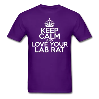 "Keep Calm and Love Your Lab Rat" (white) - Men's T-Shirt