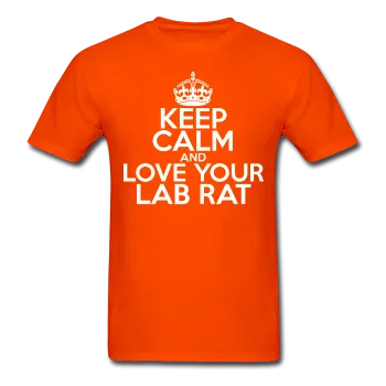 "Keep Calm and Love Your Lab Rat" (white) - Men's T-Shirt