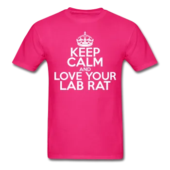 "Keep Calm and Love Your Lab Rat" (white) - Men's T-Shirt