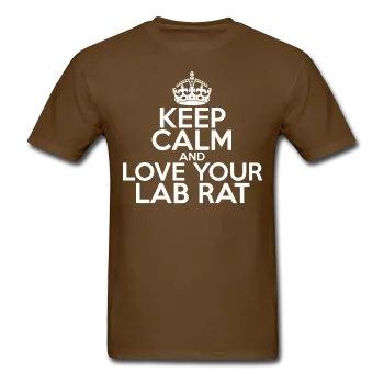 "Keep Calm and Love Your Lab Rat" (white) - Men's T-Shirt