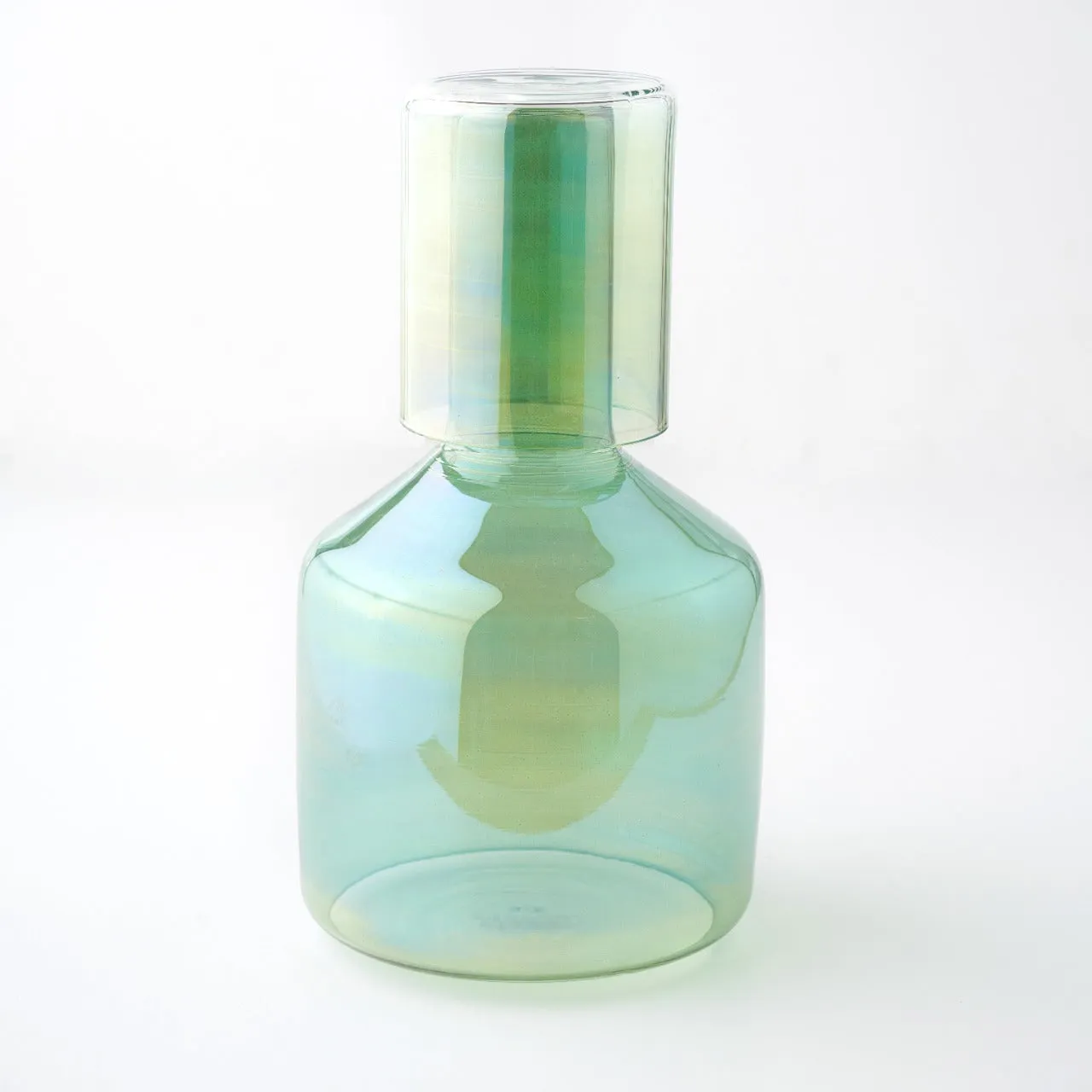 Rakoozy- Hand Blown Glass Bottle with 1 Cup