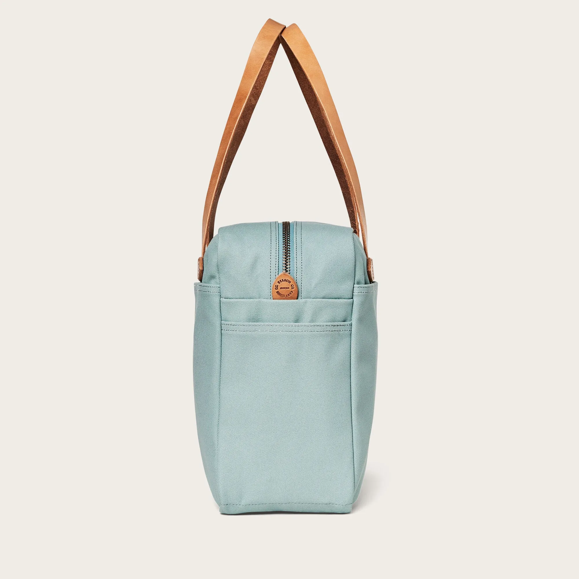 RUGGED TWILL TOTE BAG WITH ZIPPER