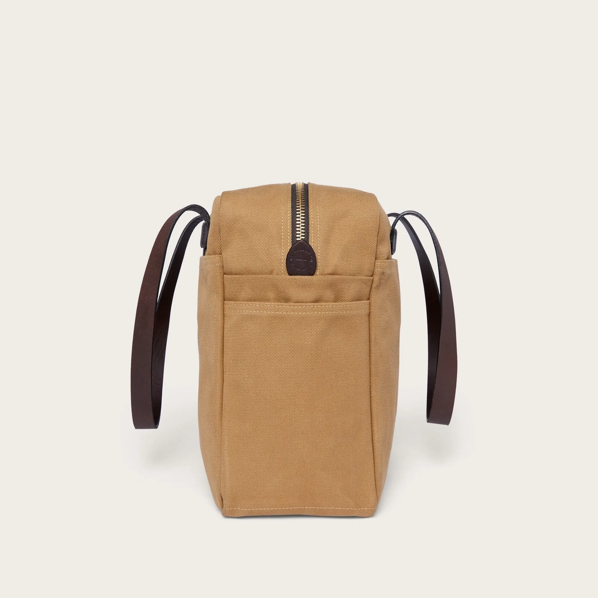 RUGGED TWILL TOTE BAG WITH ZIPPER