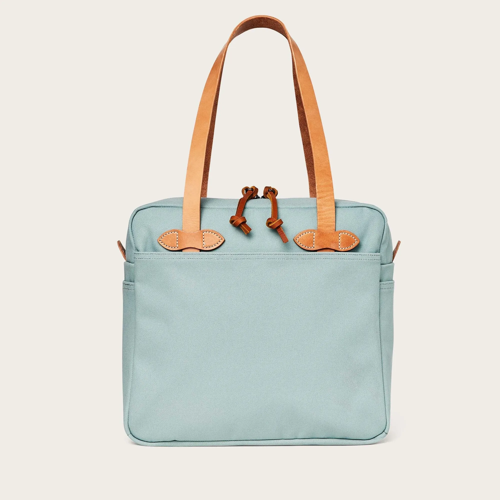 RUGGED TWILL TOTE BAG WITH ZIPPER