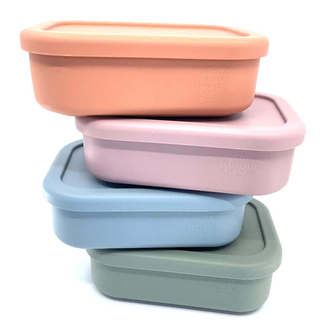 SILICONE LUNCH BOX - 4 COLOURS