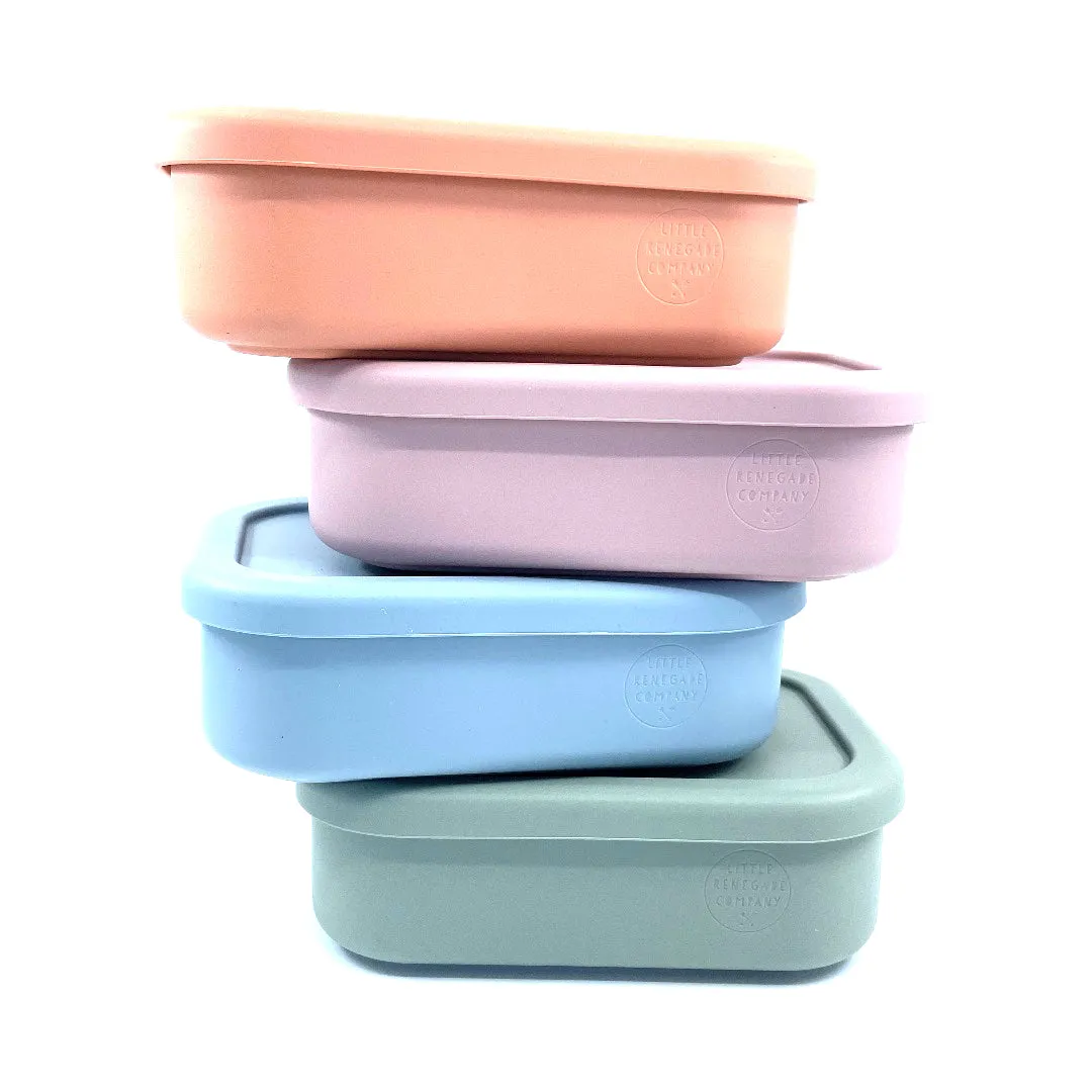 SILICONE LUNCH BOX - 4 COLOURS