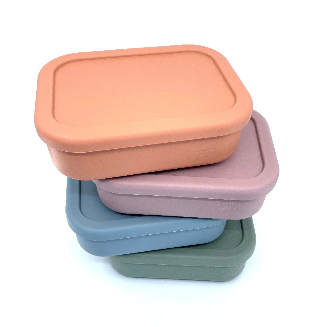 SILICONE LUNCH BOX - 4 COLOURS