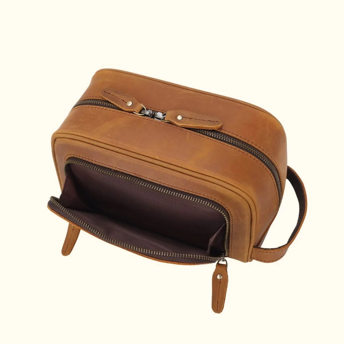 The Rugged Beauty - Western Leather Toiletry Bag