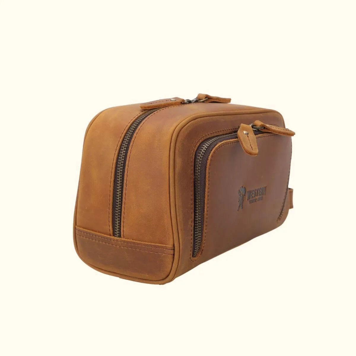 The Rugged Beauty - Western Leather Toiletry Bag