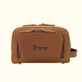 The Rugged Beauty - Western Leather Toiletry Bag