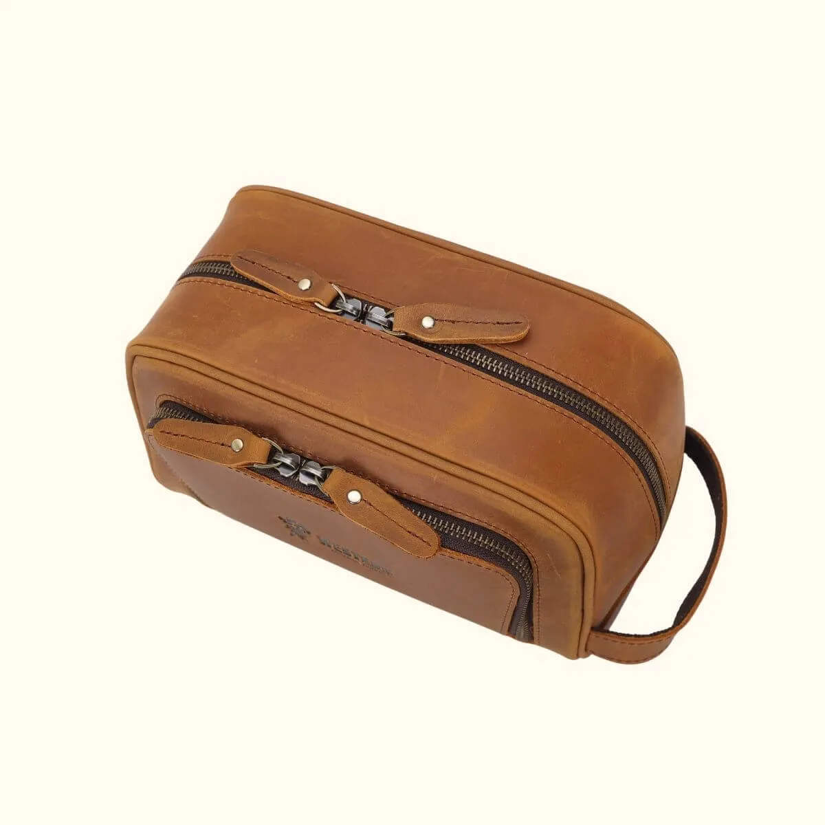 The Rugged Beauty - Western Leather Toiletry Bag