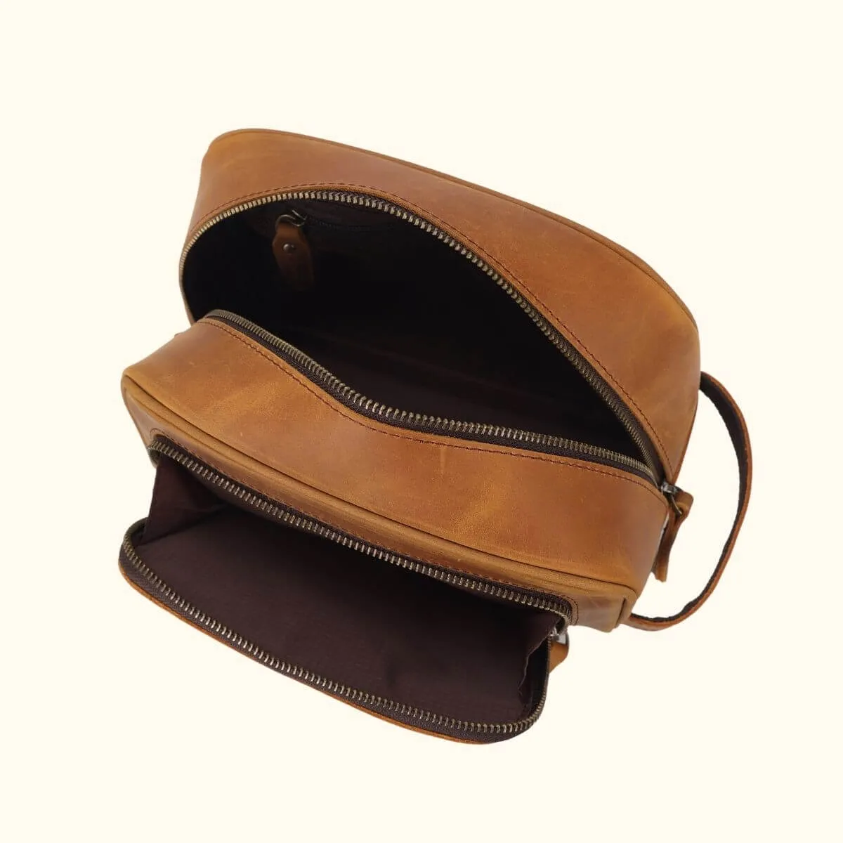 The Rugged Beauty - Western Leather Toiletry Bag