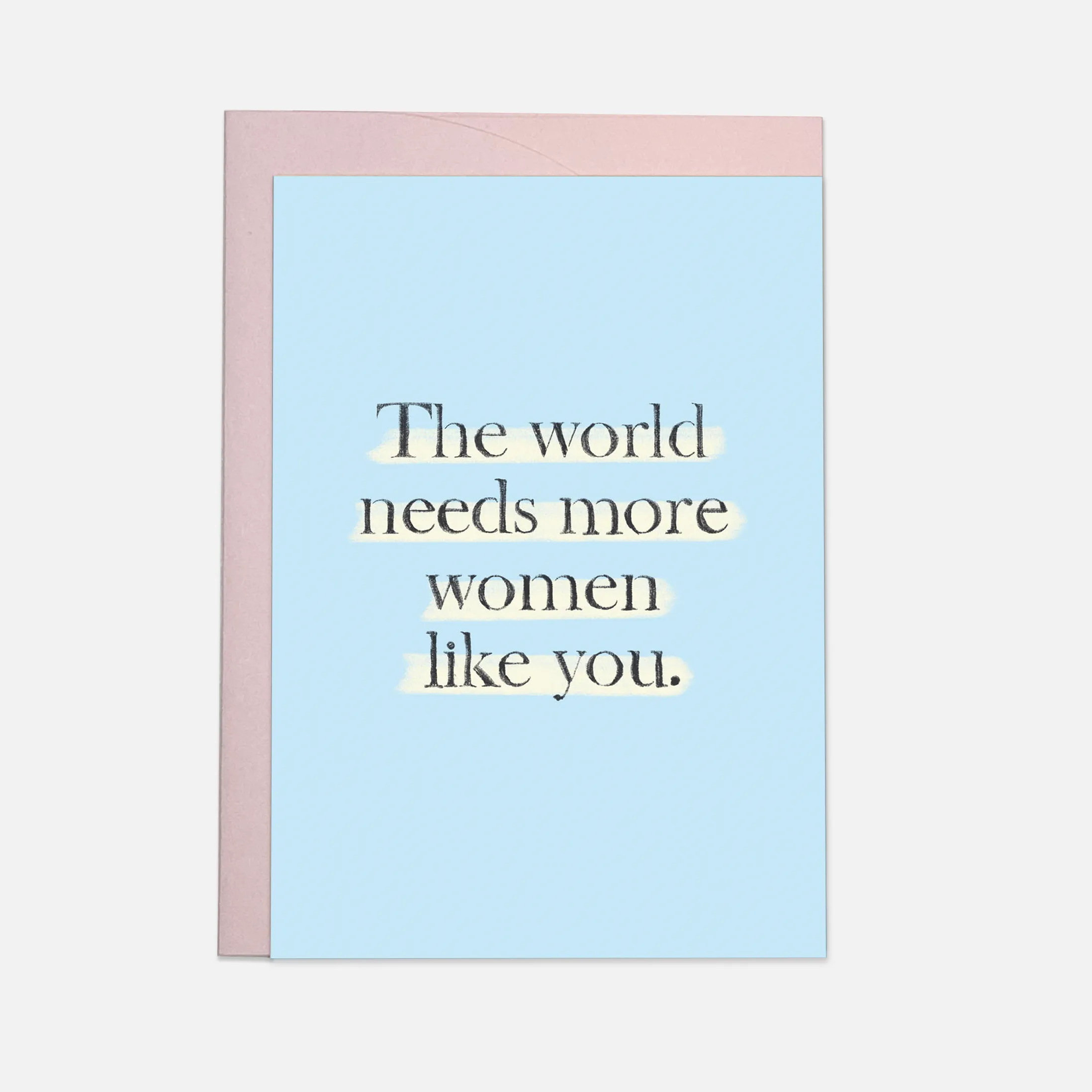 Women like you greeting card: Double